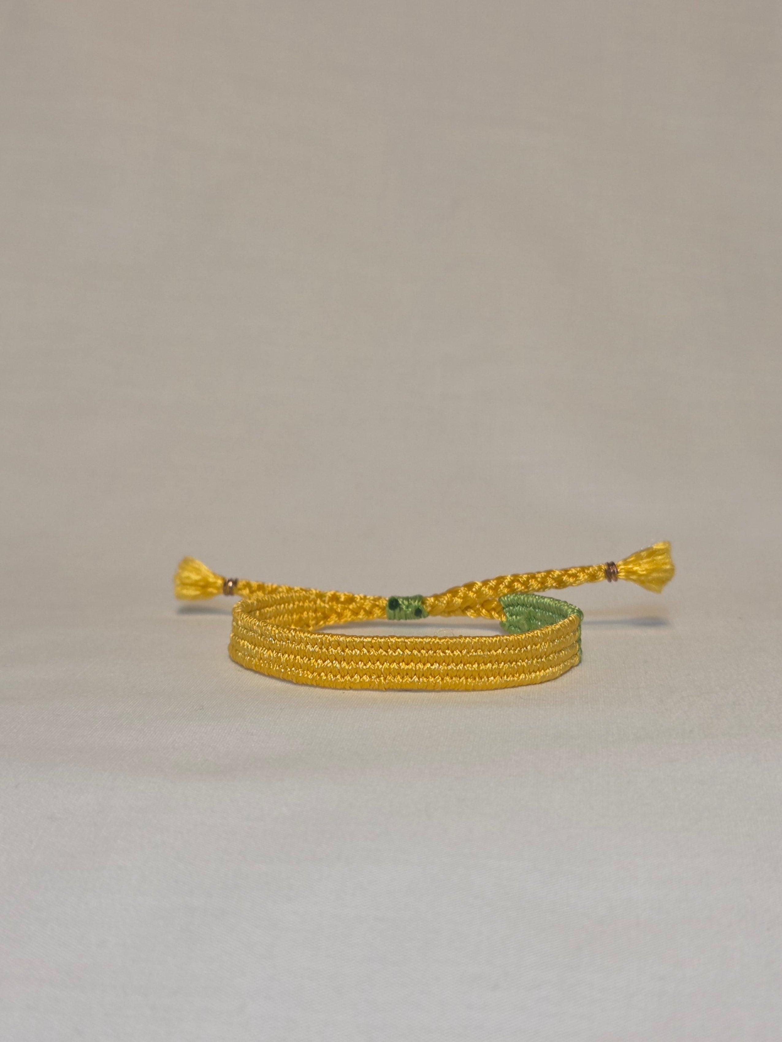 Loom woven bracelet
