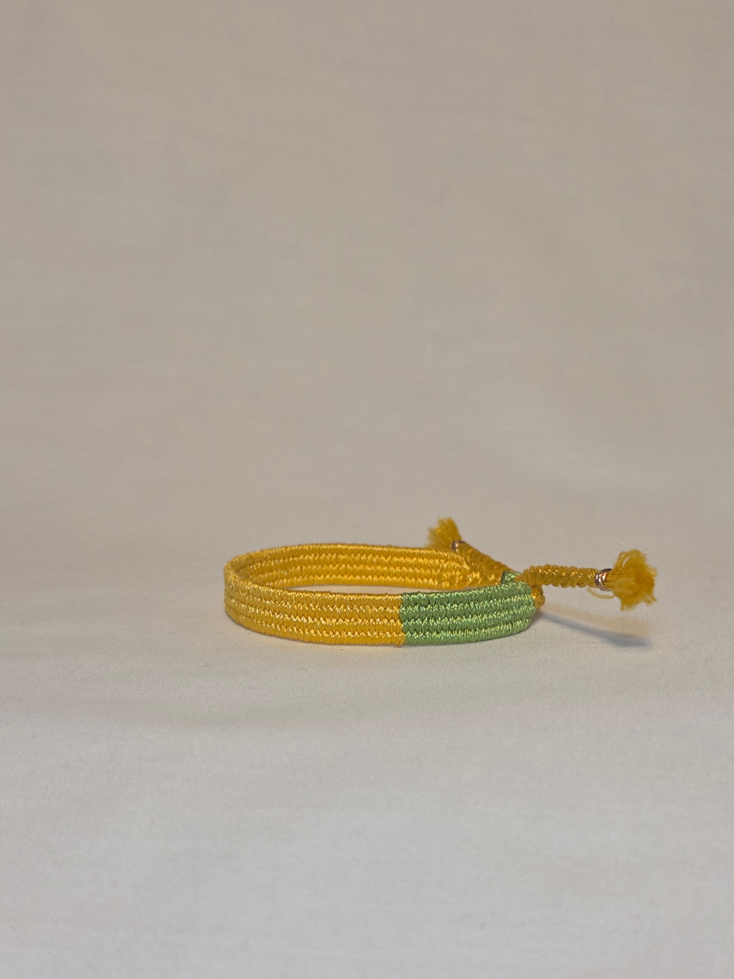 Loom woven bracelet
