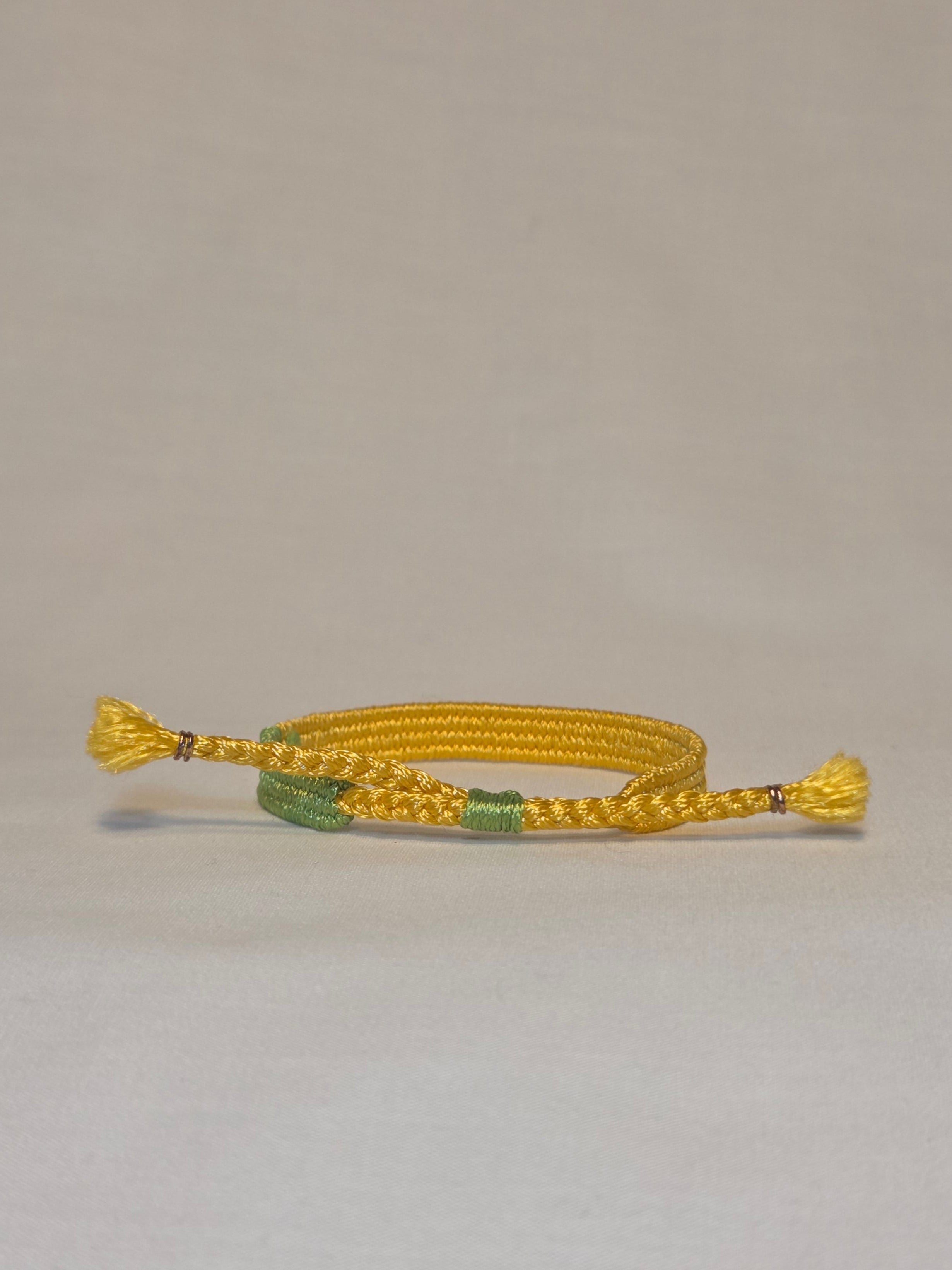 Loom woven bracelet