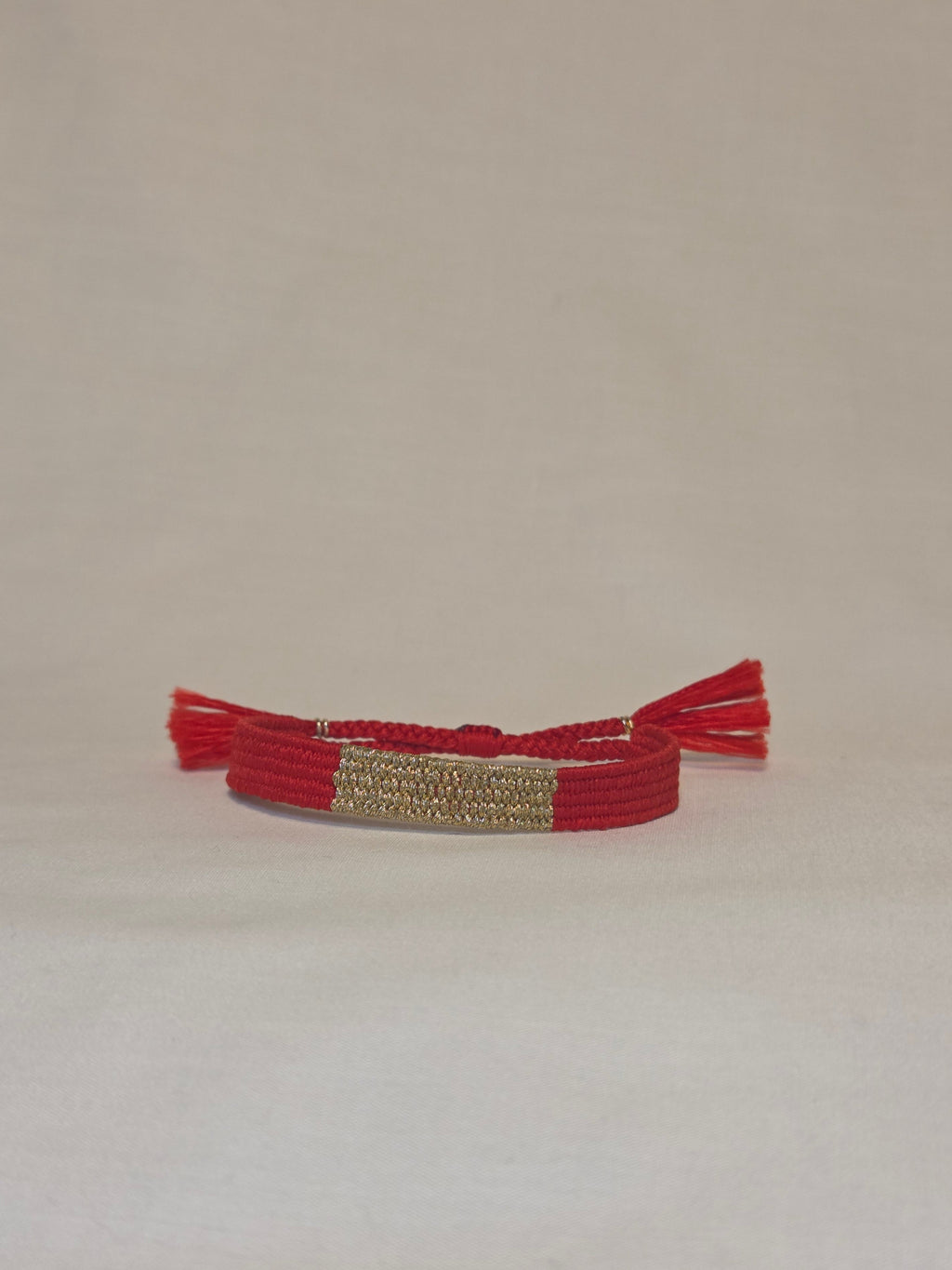 Loom woven bracelet