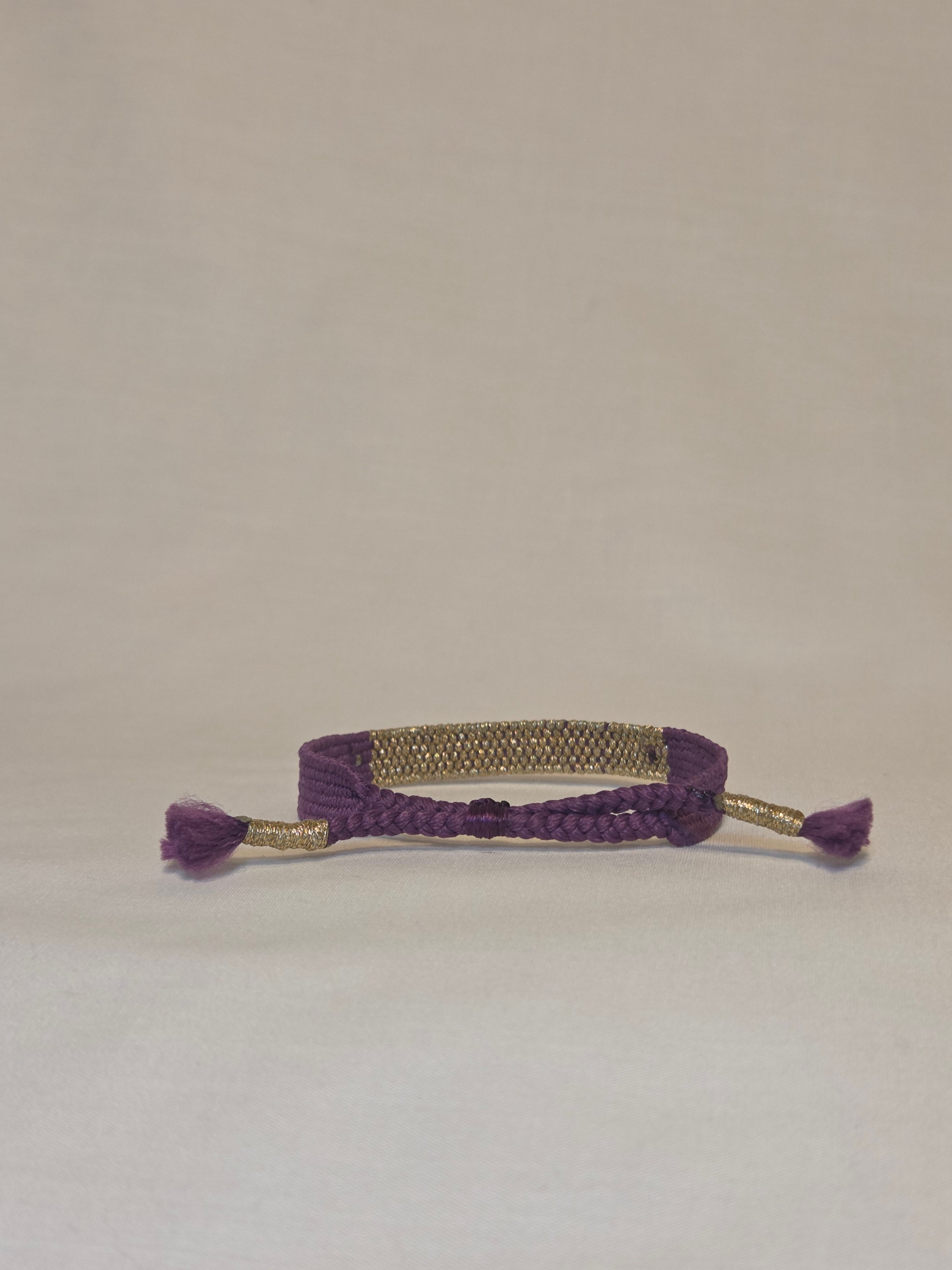 Loom woven bracelet