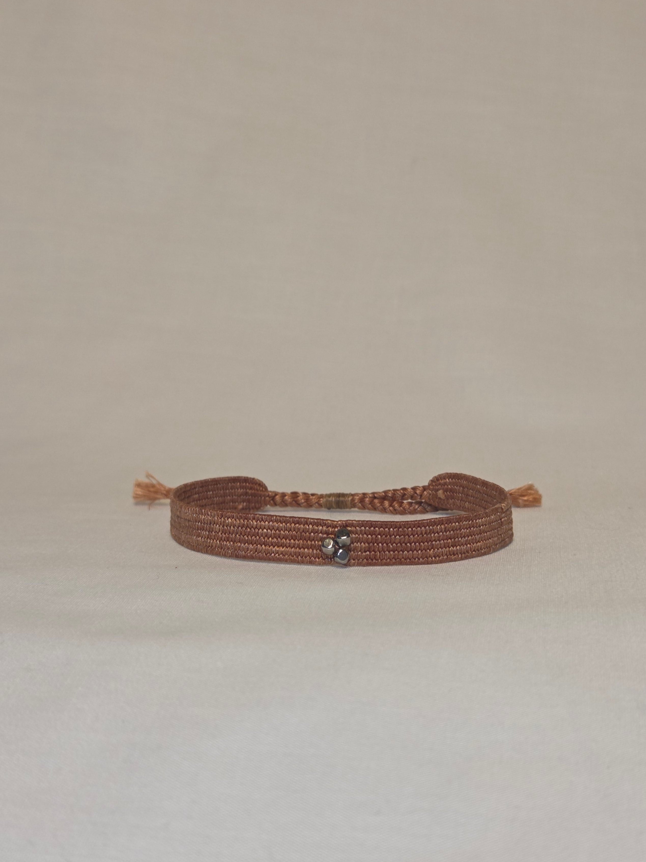 Loom woven bracelet