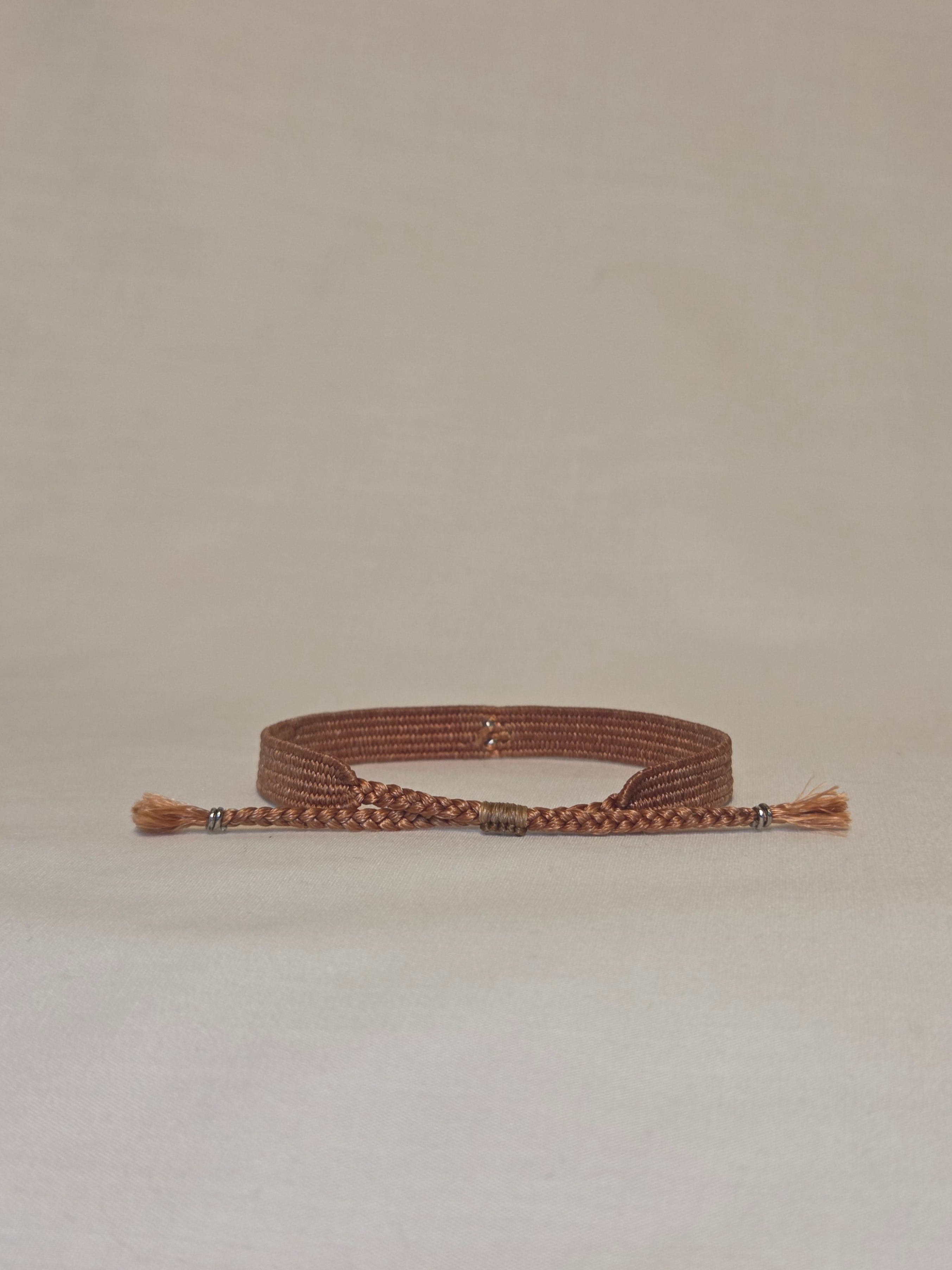 Loom woven bracelet