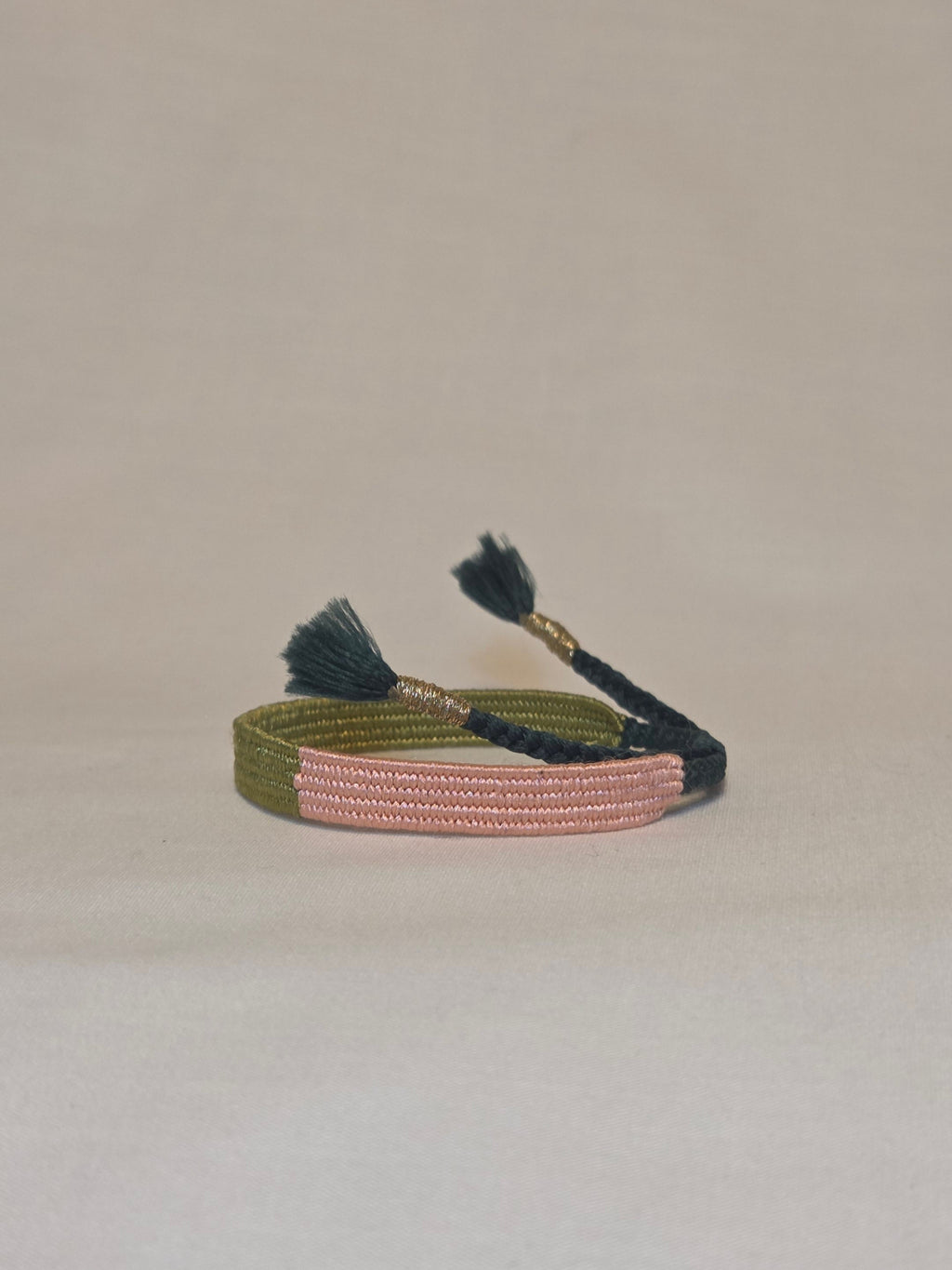 Loom woven bracelet