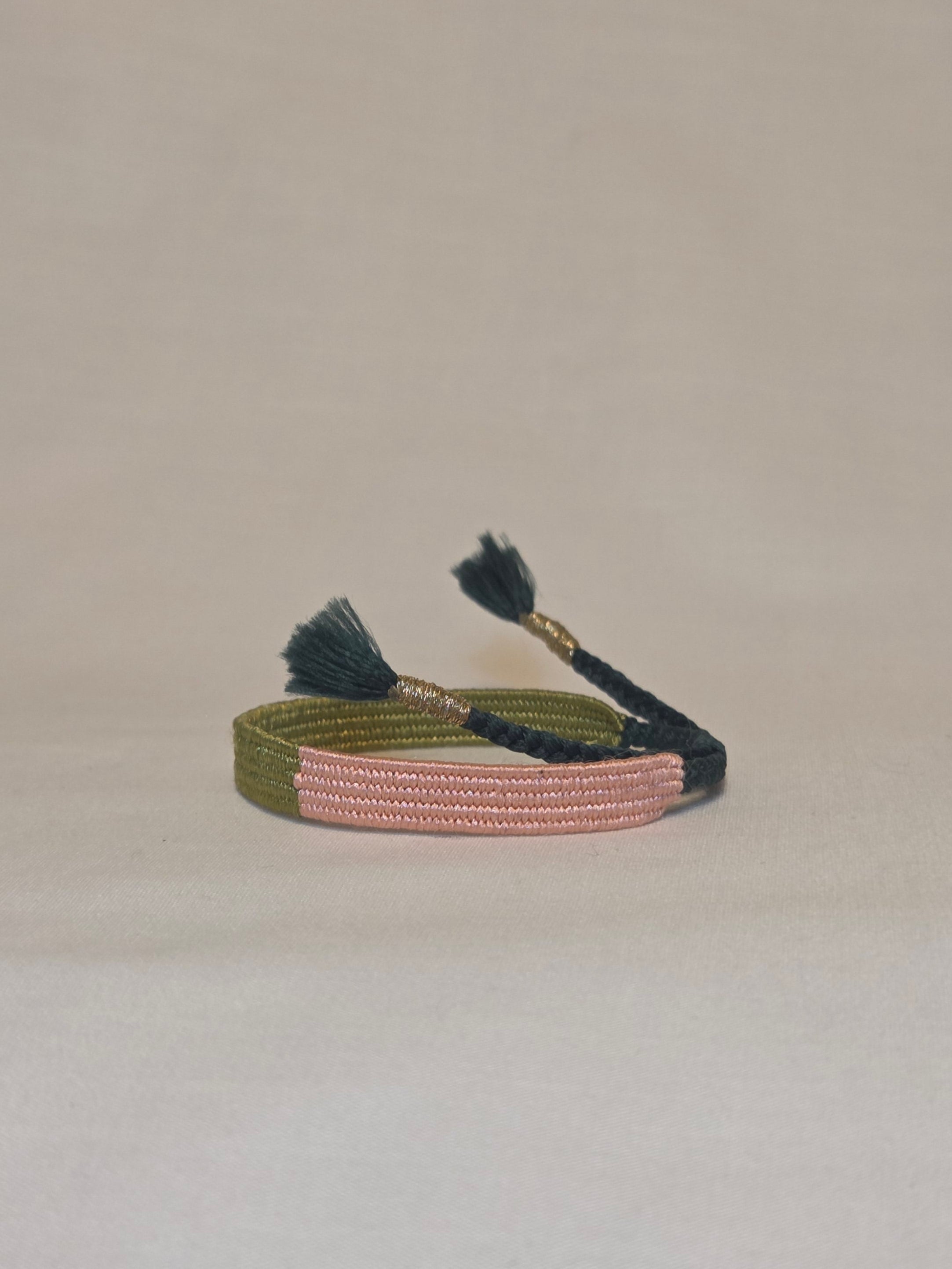 Loom woven bracelet